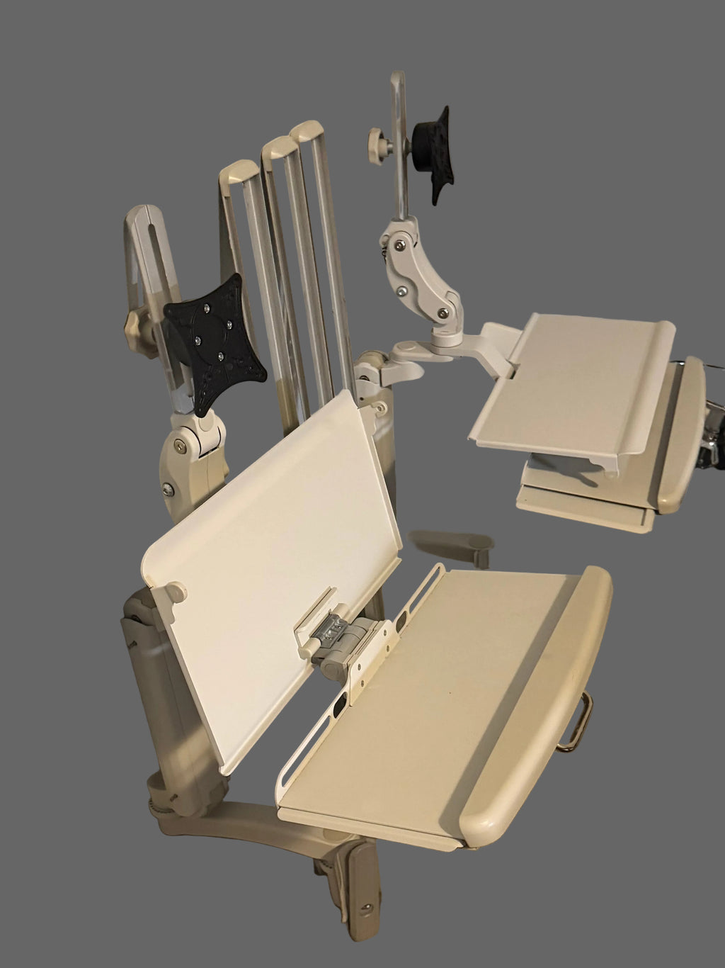 ICW Titan Elite Medical Wall Workstation | 360° Articulating Monitor Arm | Wall Track Included | $599