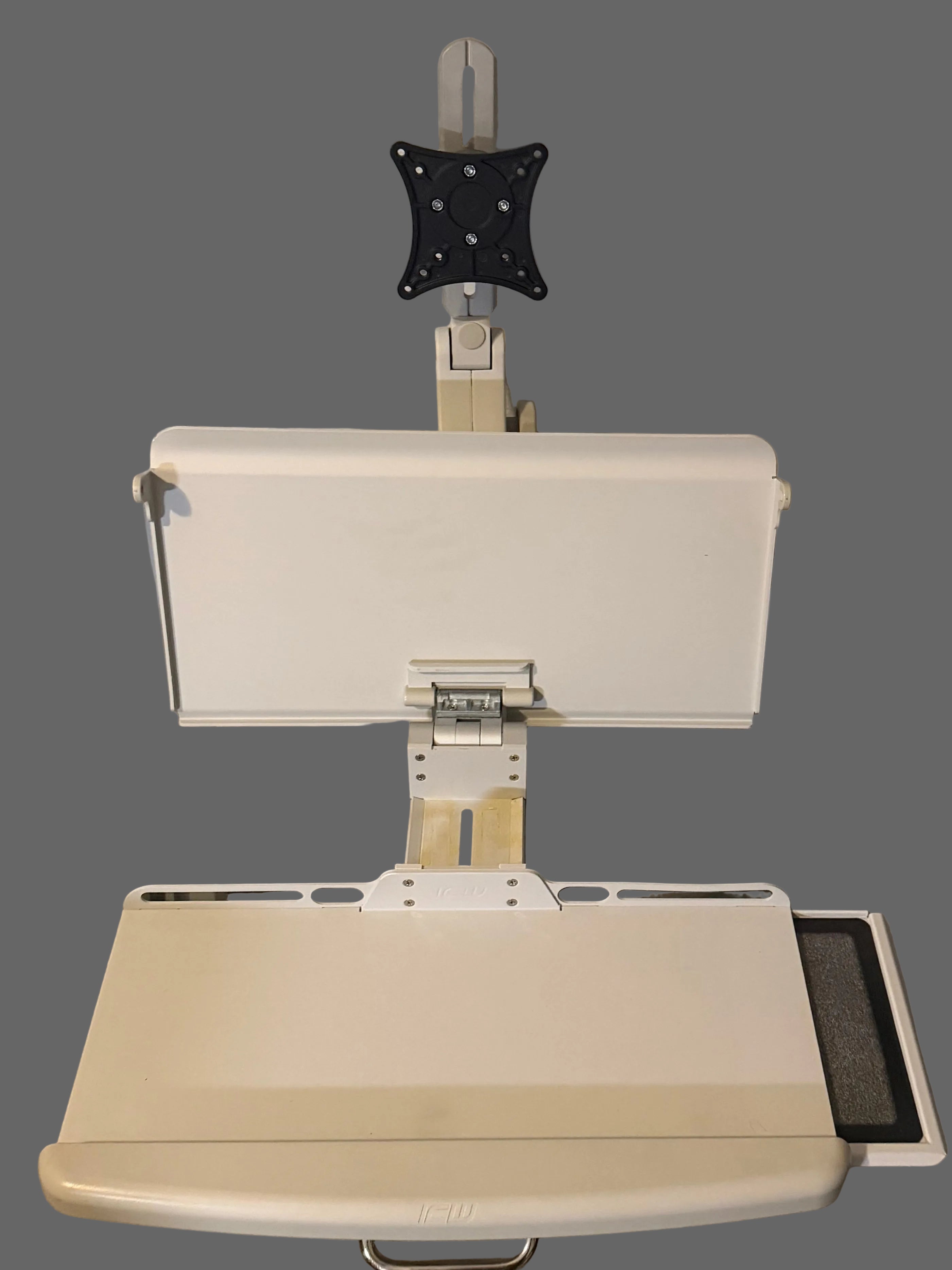 ICW Titan Elite Medical Wall Workstation | 360° Articulating Monitor Arm | Wall Track Included | $599